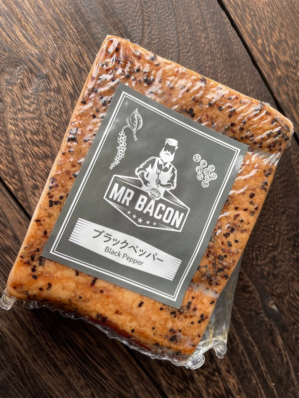 ブラックペッパーベーコン [400g ブロック] – Mr Bacon